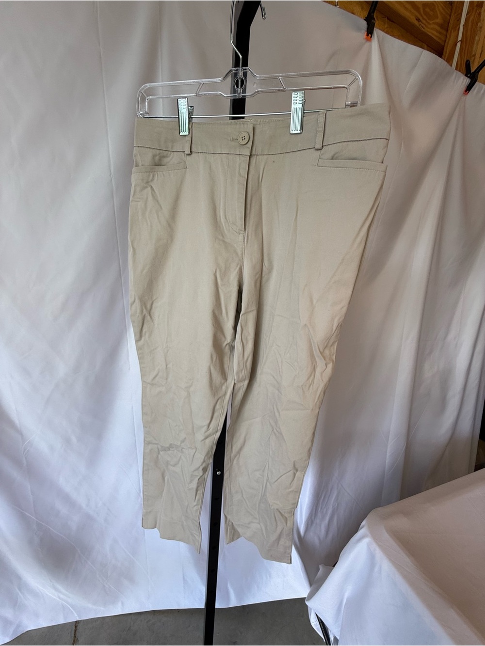 Talbots Women’s 8 Light Tan Khaki Pants 25” inseam